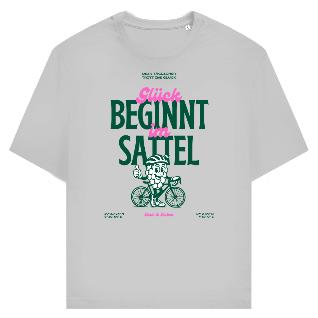 Glück beginnt im Sattel - Unisex Premiumshirt